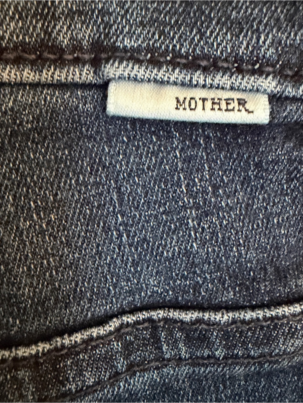 MOTHER Insider Crop Twilight Magic Dark Wash Kick Flare Jeans Size 26 - Picture 8 of 11